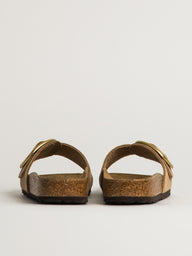 WOMENS BIRKENSTOCK MADRID BIG BUCKLE NUBUCK SANDAL - SAND