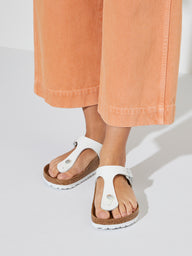 WOMENS BIRKENSTOCK GIZEH LEATHER REG SANDALS - CLEARANCE