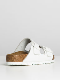 WOMENS BIRKENSTOCK ARIZONA SOFT FOOTBED LEATHER REG SANDALS - WHITE - CLEARANCE