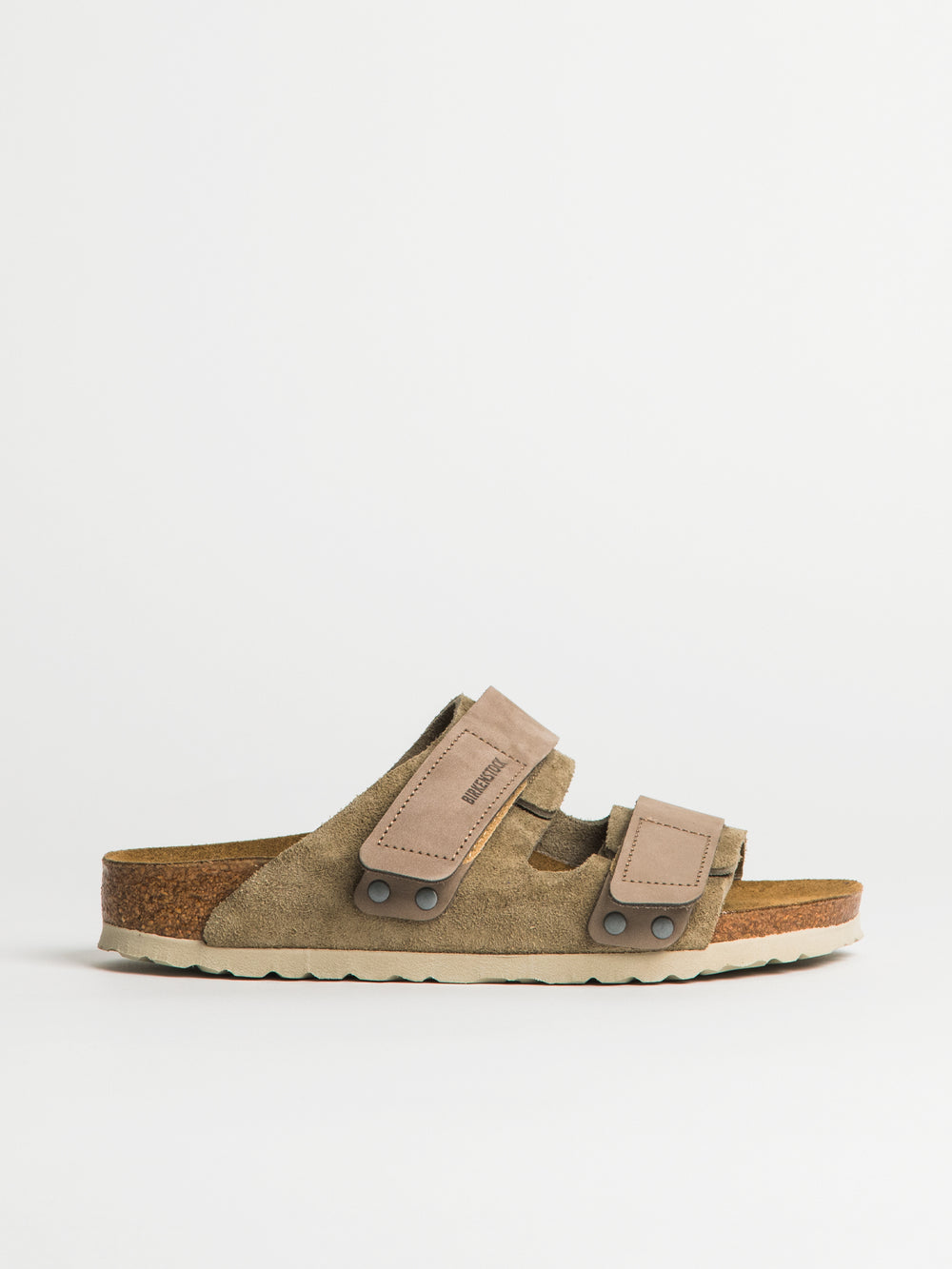 WOMENS BIRKENSTOCK UJI SUEDE NUBUCK SANDALS - MEDIUM/NARROW - TAUPE