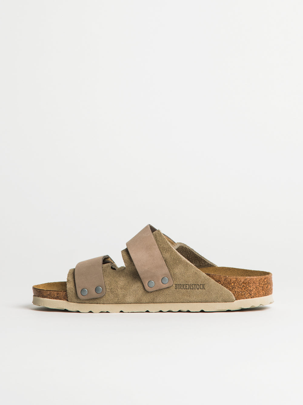 WOMENS BIRKENSTOCK UJI SUEDE NUBUCK SANDALS - MEDIUM/NARROW - TAUPE