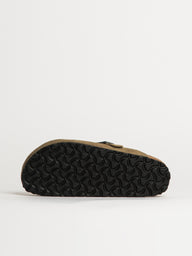 WOMENS BIRKENSTOCK BOSTON BRAIDED SUEDE CLOG - TAUPE