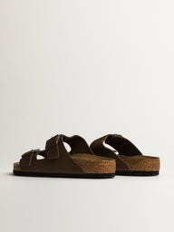 MENS BIRKENSTOCK ARIZONA CORD SUEDE - REGULAR - DARK TEA