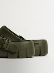 MENS BIRKENSTOCK BIRKI FLOW EVA CLOG - REGULAR - KHAKI