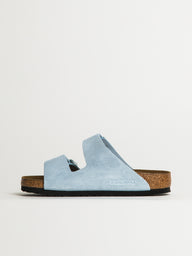 WOMENS BIRKENSTOCK ARIZONA SUEDE SANDALS - MEDIUM/NARROW - BABY BLUE