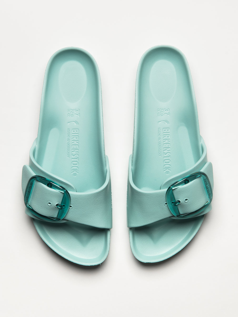 WOMENS BIRKENSTOCK MADRID BIG BUCKLE EVA SANDALS - MEDIUM/NARROW - AQUA