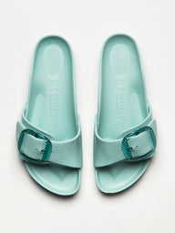WOMENS BIRKENSTOCK MADRID BIG BUCKLE EVA SANDALS - MEDIUM/NARROW - AQUA