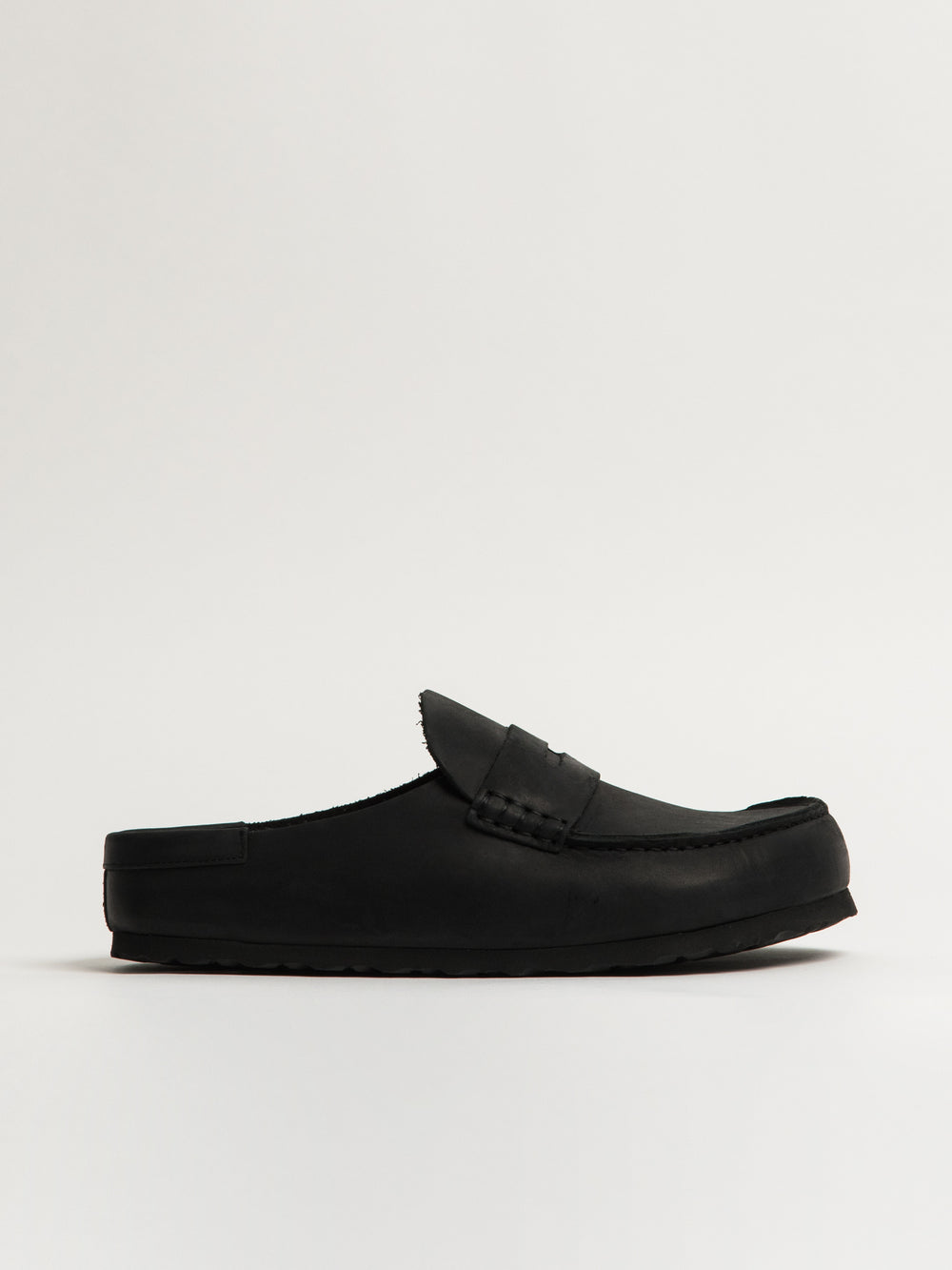 MENS BIRKENSTOCK NAPLES WRAPPED SLIP-ON - BLACK