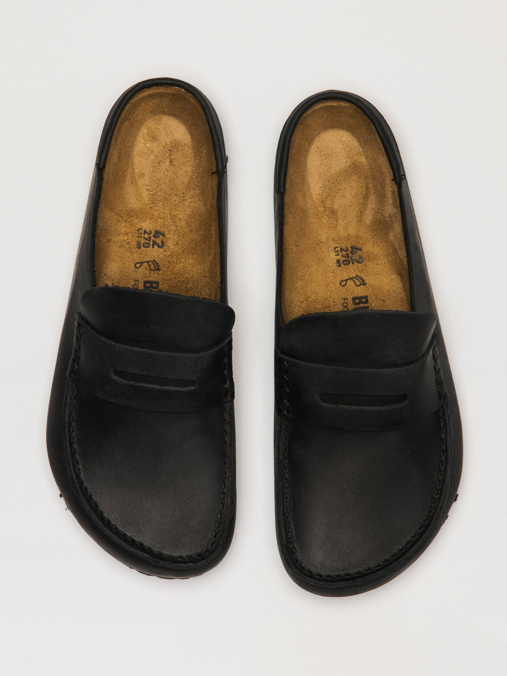 MENS BIRKENSTOCK NAPLES WRAPPED SLIP-ON - BLACK