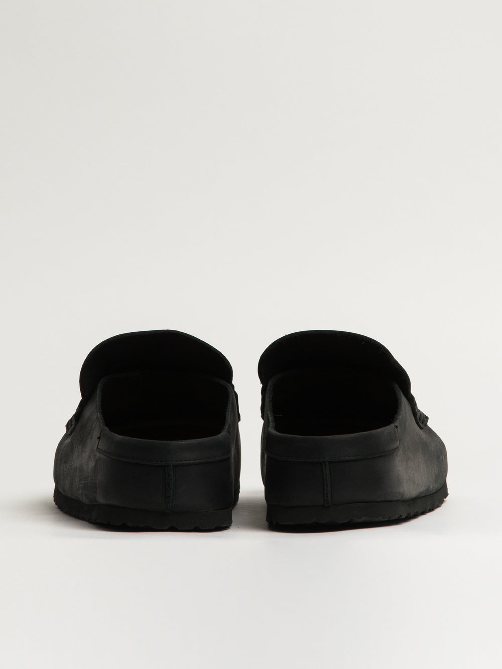 MENS BIRKENSTOCK NAPLES WRAPPED SLIP-ON - BLACK