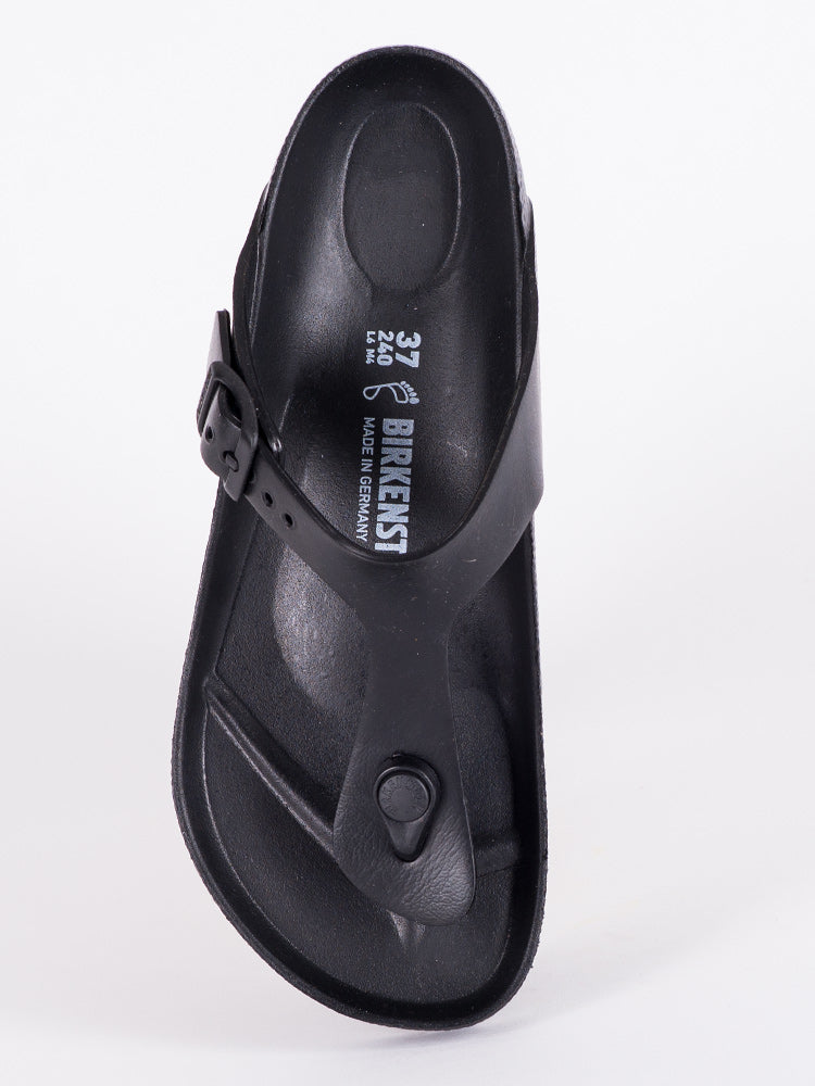 WOMENS BIRKENSTOCK GIZEH EVA BLACK SANDALS - REGULAR - BLACK