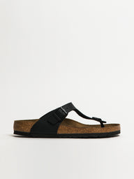 MENS BIRKENSTOCK GIZEH BF REGULAR SANDALS - REGULAR - BLACK - CLEARANCE