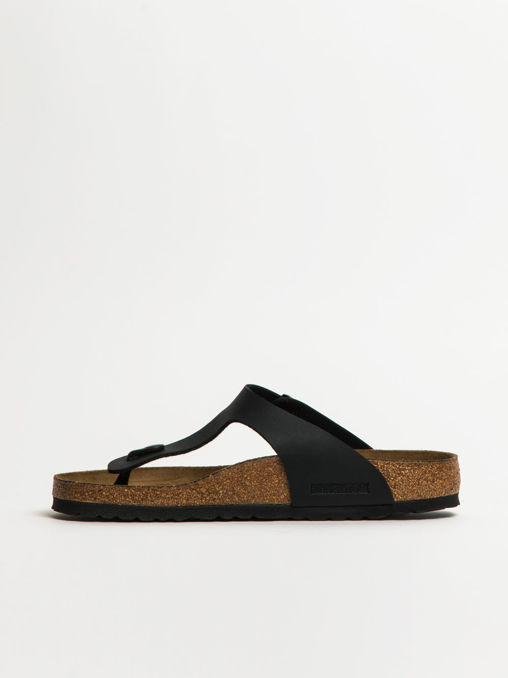 MENS BIRKENSTOCK GIZEH BF REGULAR SANDALS - REGULAR - BLACK - CLEARANCE