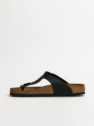MENS BIRKENSTOCK GIZEH BF REGULAR SANDALS - REGULAR - BLACK - CLEARANCE