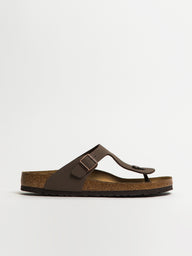 MENS BIRKENSTOCK GIZEH REG BIRKIBUC SANDALS - MOCHA - CLEARANCE