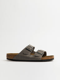 MENS BIRKENSTOCK ARIZONA SF OILED LEATHER SANDALS - IRON - CLEARANCE