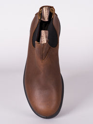 MENS BLUNDSTONE THE LEATHER LINED - PEBBLE BRN