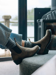 WOMENS BLUNDSTONE SERIES HEEL RUSTIC BROWN