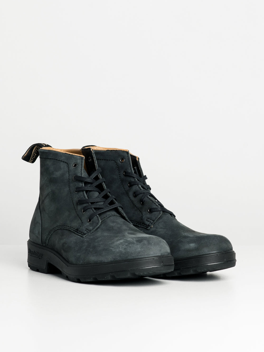WOMENS BLUNDSTONE ORIG LTHR LINED LACE UP - BLK