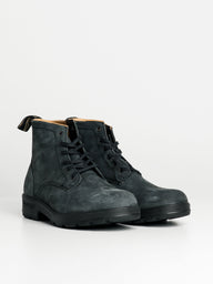 WOMENS BLUNDSTONE ORIG LTHR LINED LACE UP - BLK