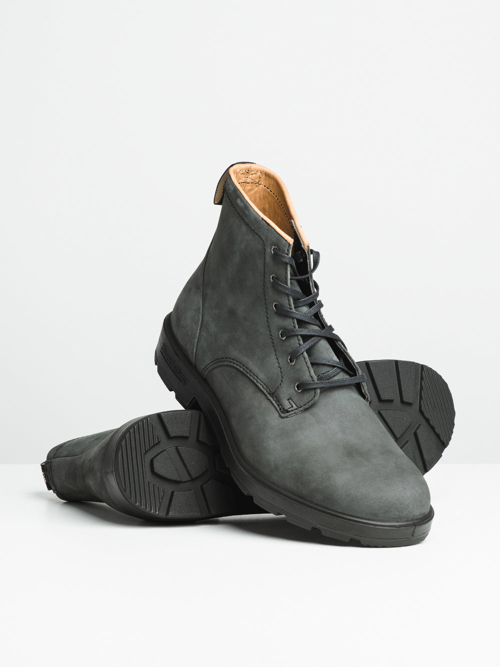 MENS BLUNDSTONE ORIG LTHR LINED LACE UP - BLK