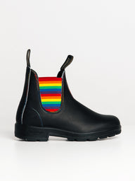 WOMENS BLUNDSTONE ORIGINAL BLACK WITH RAINBOW ELASTIC - CLEARANCE