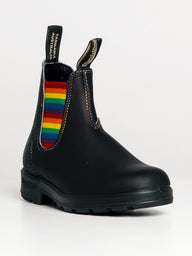 WOMENS BLUNDSTONE ORIGINAL BLACK WITH RAINBOW ELASTIC - CLEARANCE