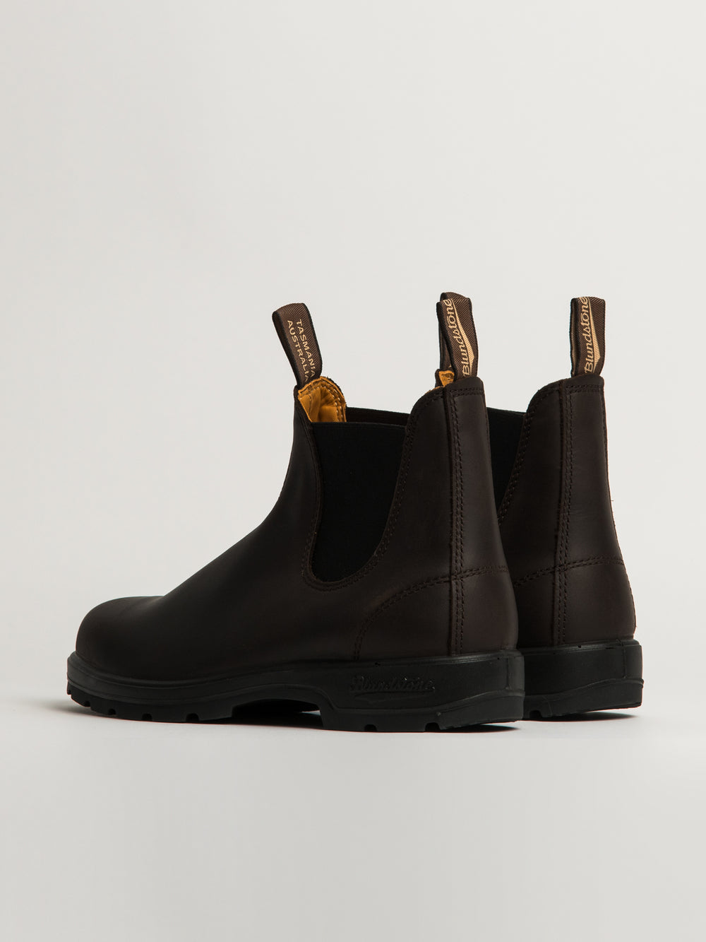 BLUNDSTONE LEATHER LINED ROUND TOE BOOT - BROWN