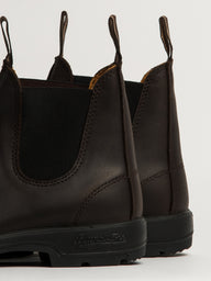 BLUNDSTONE LEATHER LINED ROUND TOE BOOT - BROWN