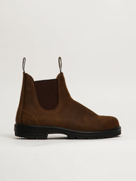 MENS BLUNDSTONE LEATHER LINED ROUND TOE BOOT - TEAK