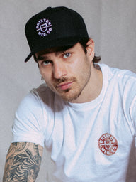 BRIXTON CREST C MP BLACK SNAPBACK - CLEARANCE