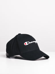 CHAMPION CLASSIC TWILL HAT - BLACK - CLEARANCE