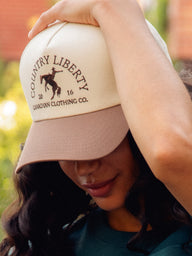 COUNTRY LIBERTY BROWN COWBOY HAT