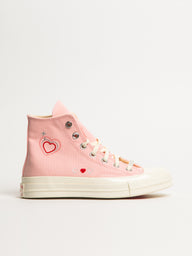 WOMENS CONVERSE CHUCK 70 HI HEARTS SNEAKER - CLEARANCE