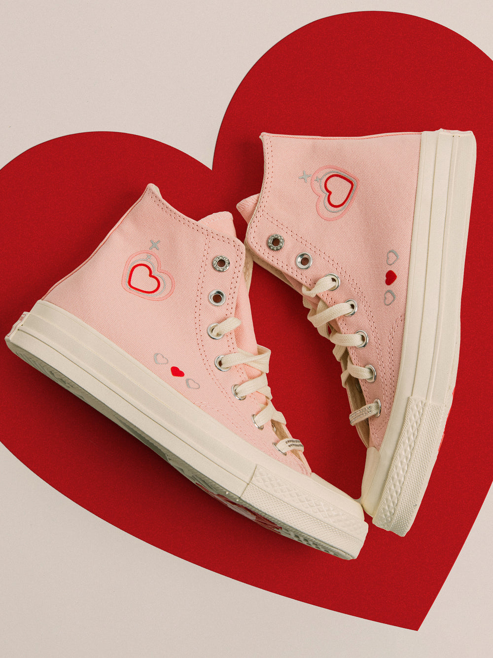WOMENS CONVERSE CHUCK 70 HI HEARTS SNEAKER - CLEARANCE