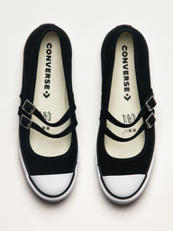 WOMENS CONVERSE CTAS DAINTY MARY JANE SLIP-ON - BLACK/EGRET