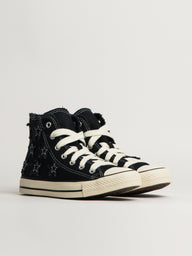 CONVERSE CHUCK TAYLOR ALL-STARS DISTRESSED DESIGN SNEAKER - BLACK