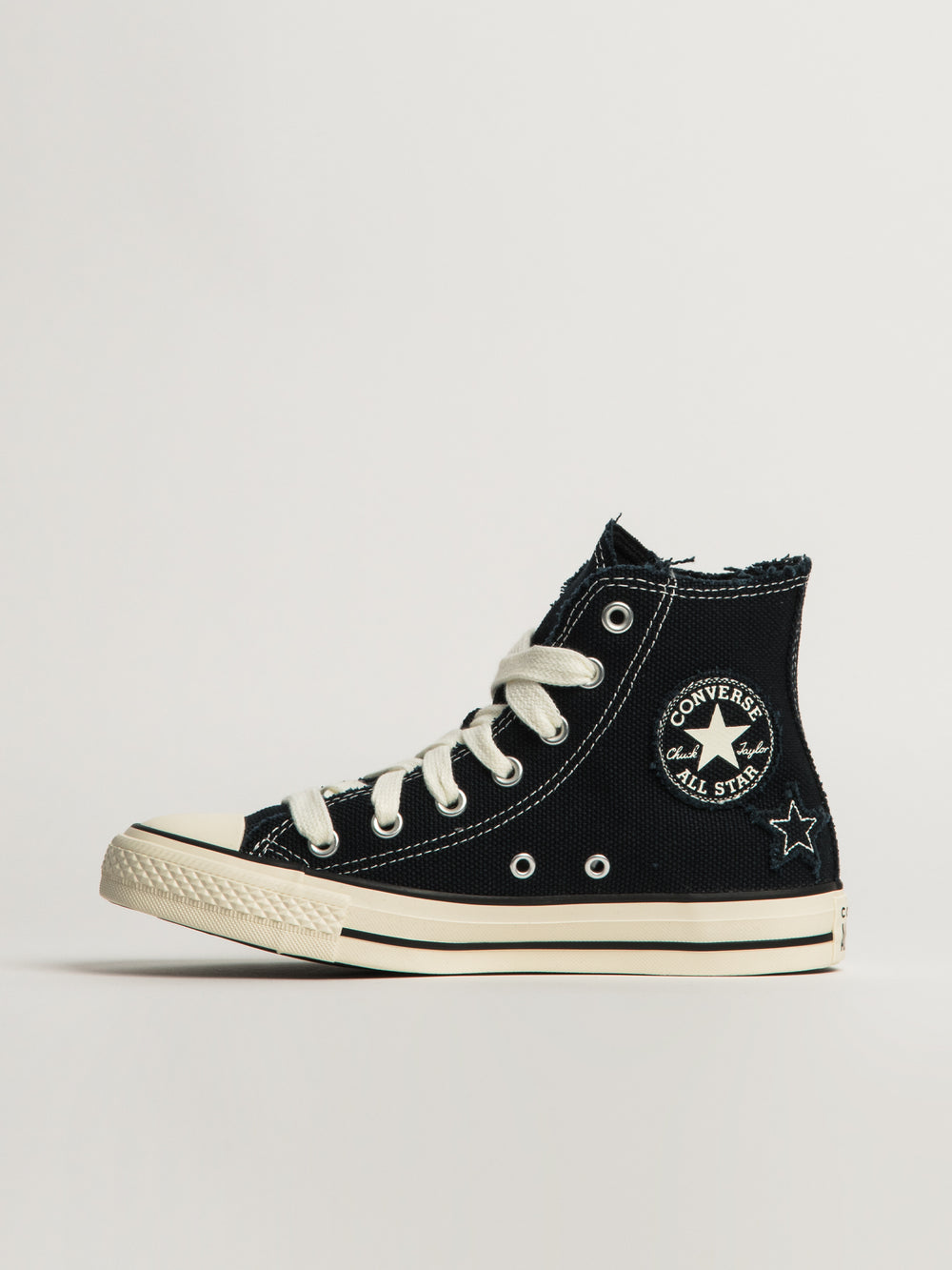 CONVERSE CHUCK TAYLOR ALL-STARS DISTRESSED DESIGN SNEAKER - BLACK