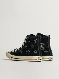 CONVERSE CHUCK TAYLOR ALL-STARS DISTRESSED DESIGN SNEAKER - BLACK
