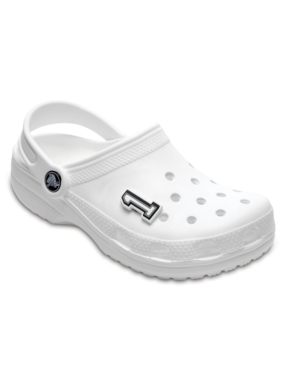 CROCS JIBBITZ BLACK & WHITE NUMBER 1