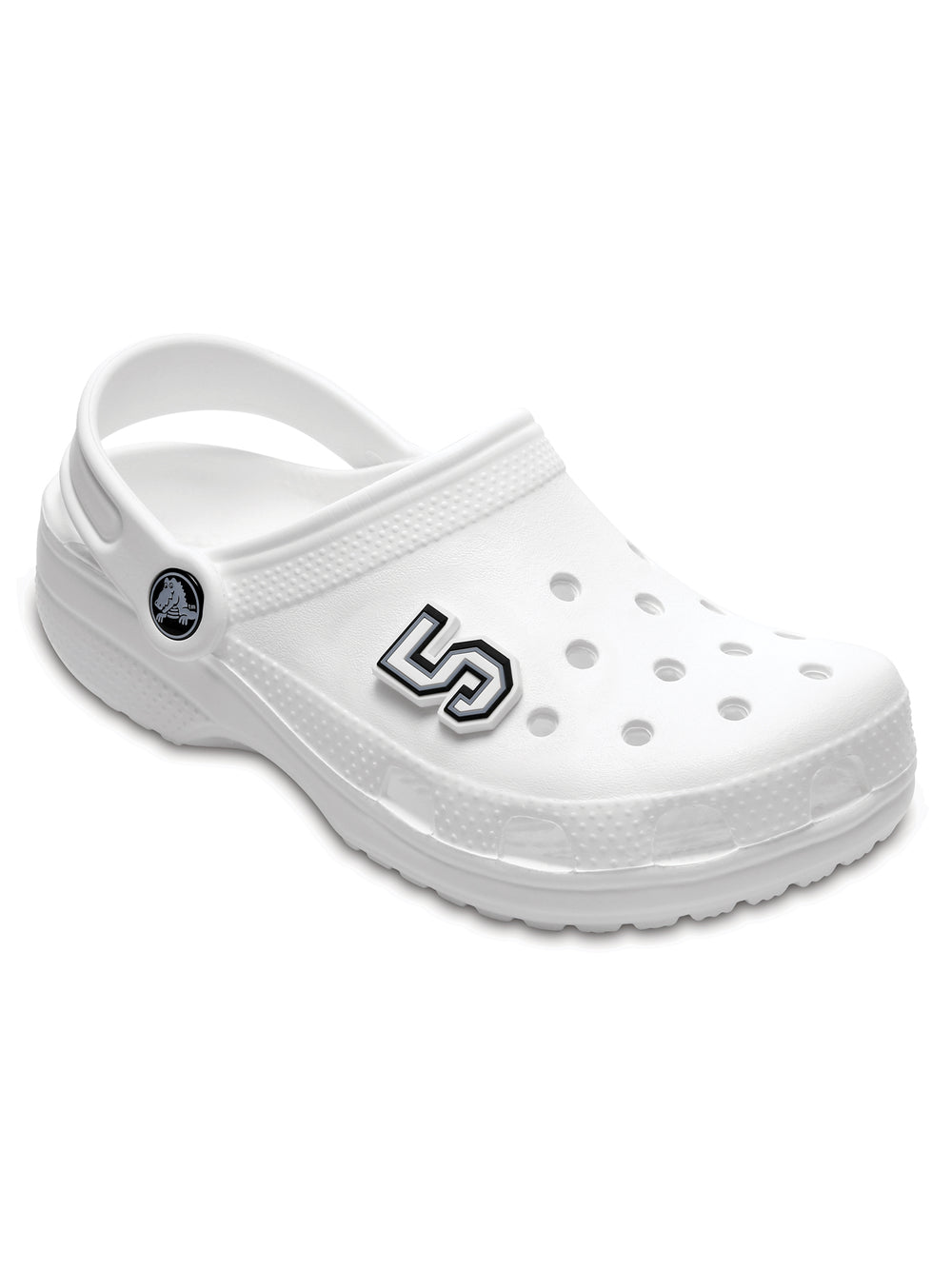 CROCS JIBBITZ BLACK & WHITE NUMBER 5