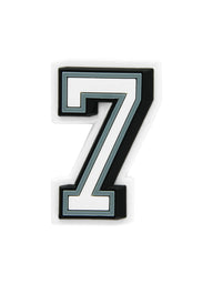 CROCS JIBBITZ BLACK & WHITE NUMBER 7
