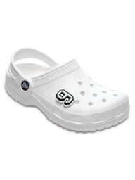 CROCS JIBBITZ BLACK & WHITE NUMBER 9