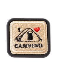 JIBBITZ - I LOVE CAMPING PATCH - CLEARANCE