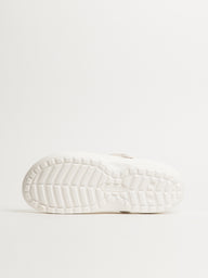 WOMENS CROCS CLASSIC LINED CLOG - WHITE/GREY