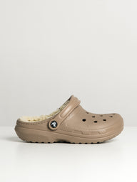 WOMENS CROCS CLASSIC LINED CLOG - MUSHROOM