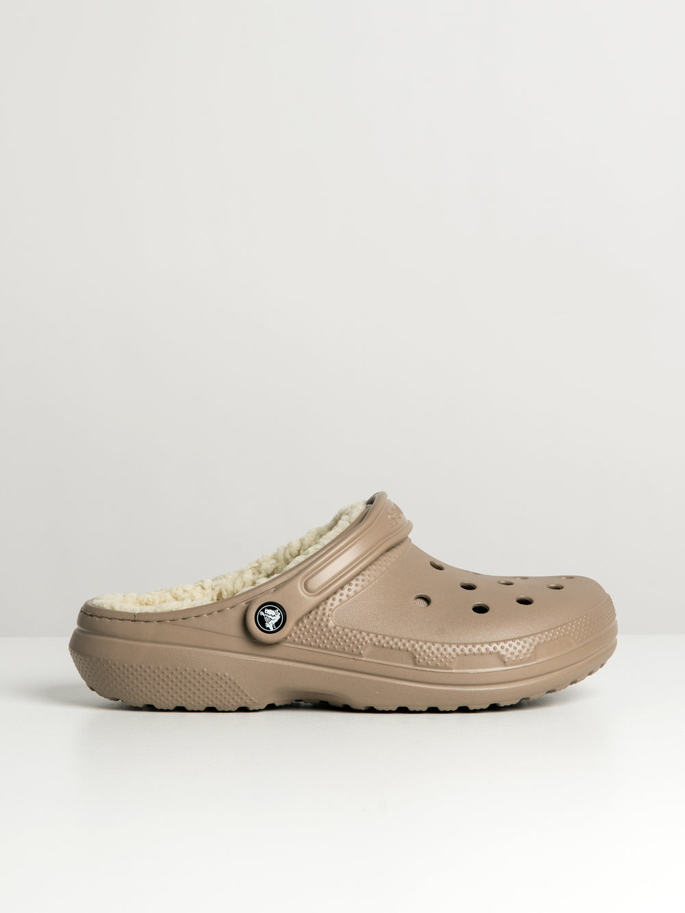 MENS CROCS CLASSIC LINED CLOG - MUSHROOM