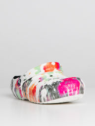 WOMENS CROCS CLASSIC LINED TIE DYE GRAPHIC CLOG - CLEARANCE