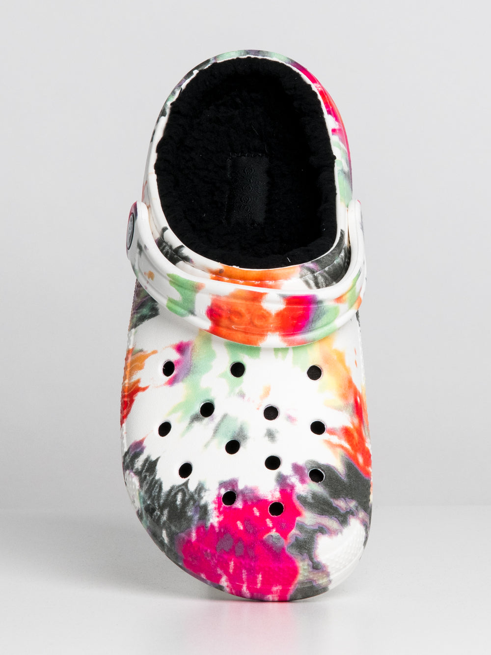 WOMENS CROCS CLASSIC LINED TIE DYE GRAPHIC CLOG - CLEARANCE