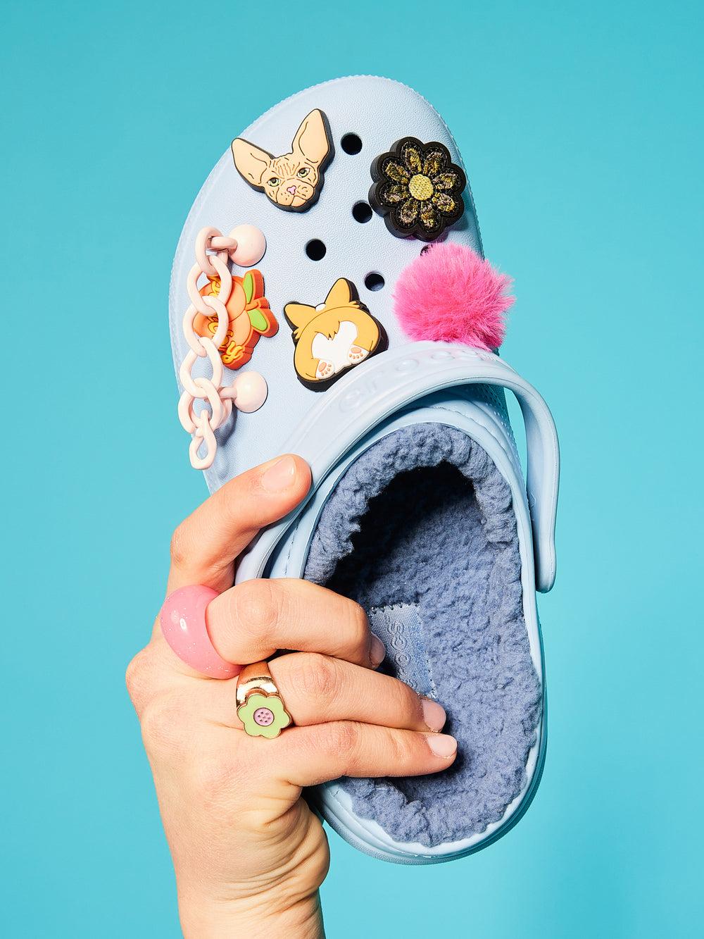KIDS CROCS KIDS CLASSIC LINED CLOG - CLEARANCE